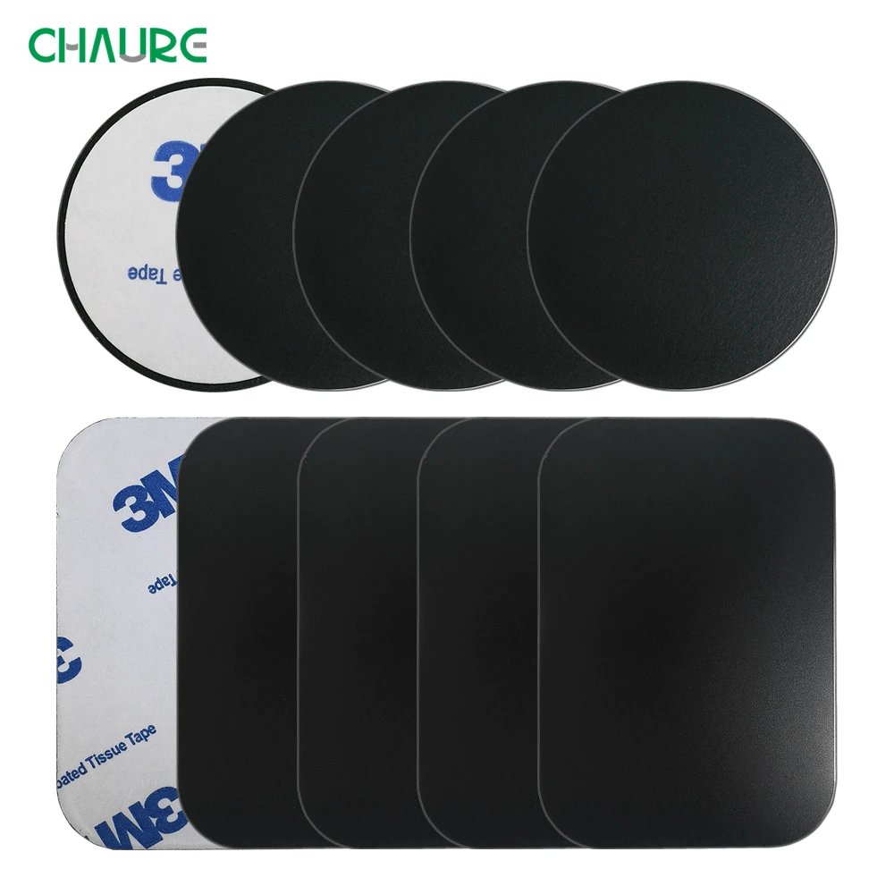 10pcs 5pcs Pack Metal Plate Disk For Magnet Car Phone Holder iron Sheet Sticker For Magnet Mobile Phone Holder Car Stand Mount