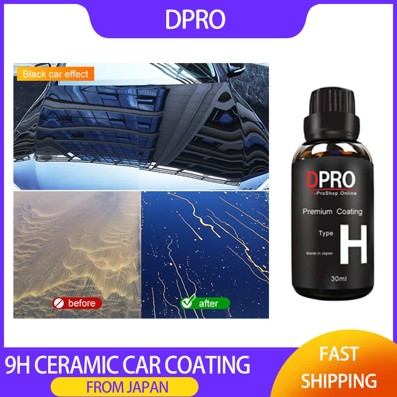 9H Liquid Glass Ceramic Car Coating  Waterproof Nano Ceramics Car Paint Care Liquid Anti-scratch Super Hydrophobic Glass Coating