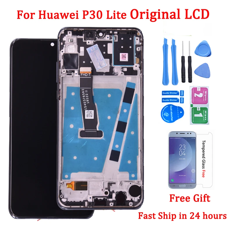 Original LCD For HUAWEI P30 Lite Lcd Display Touch Screen Digitizer Assembly For HUAWEI Nova 4e MAR-LX1 LX2 AL01