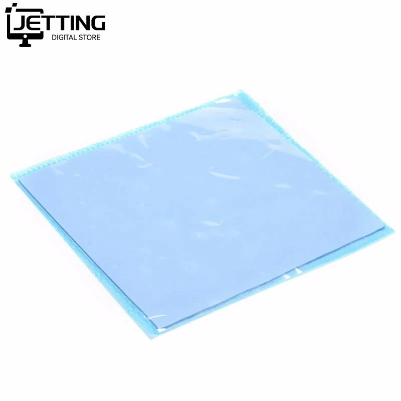 100 x100 x1mm GPU CPU Heatsink Cooling Conductive Silicone Pad Cut & Uncut Thermal Silicone Pad Mat Blue 1PC