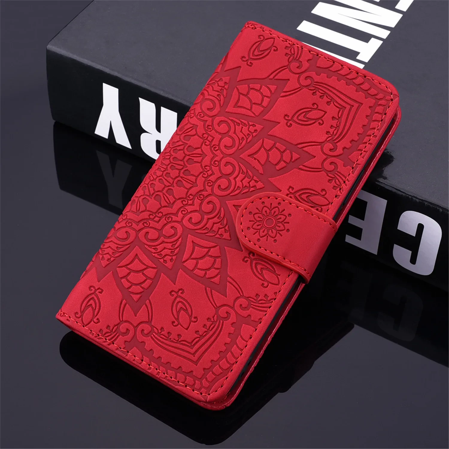 Mandala Flower Flip Case For Samsung Galaxy S8 S9 S10E S20 A10 A20E A30 A40 A50 A21 A31 A41 A51 A71 A81 A91 Leather Wallet Cover