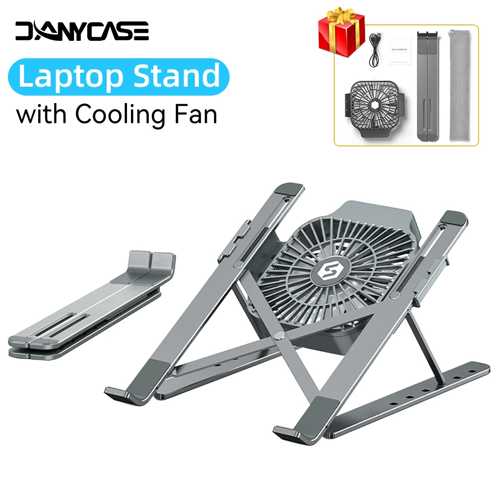 Foldable laptop tablet stand MacBook Air Pro stand laptop stand with cooling fan for easy carrying HP DELL radiator