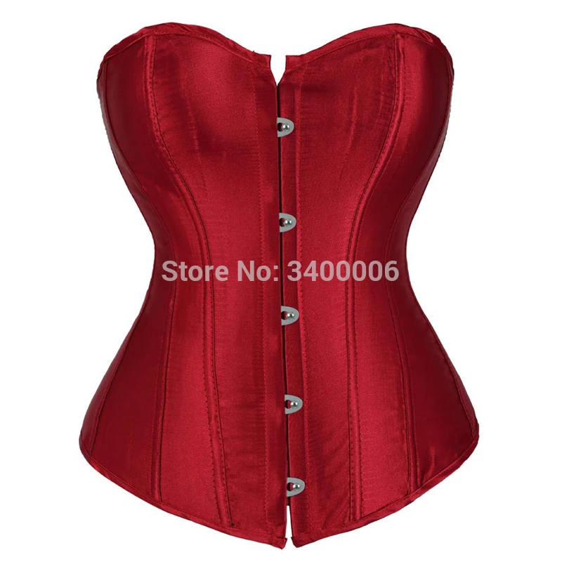 Caudatus Women Corsets Bustiers Overbust Tops Satin Sexy Costume Corset Corselet Brocade Vintage Style Bridal  Korsett Plus Size