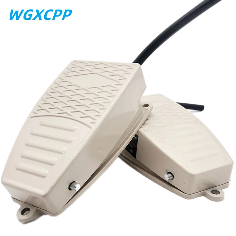 1 PCS  Momentary Electric Control Foot Pedal Switch  3A 250V AC for spot welding machine  Non-Slip Metal SPDT