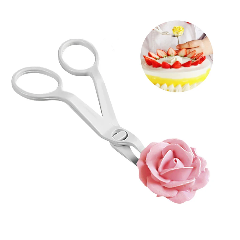 Delicate Flower Scissor Icing Sugar Craft Fondant Cake Cream Transfer Kitchen DIY Baking Decor Tool Craft