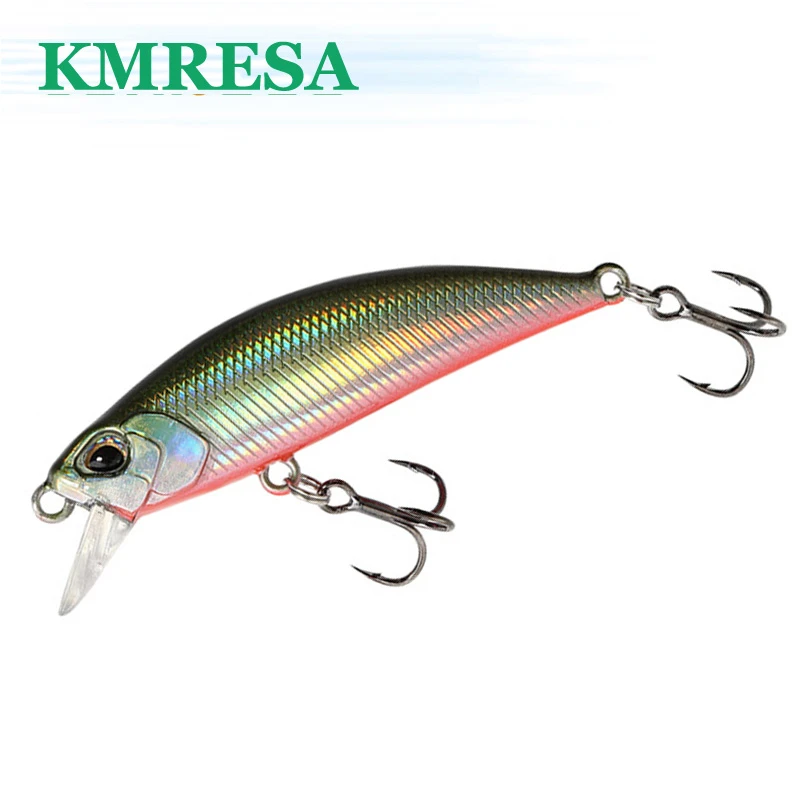 1pcs 55MM 5G Slowly Sinking Minnow Fishing Lure Isca Artificial Hard Bait Bass Wobblers 3D Eyes Crankbait Carp Pike Tackle