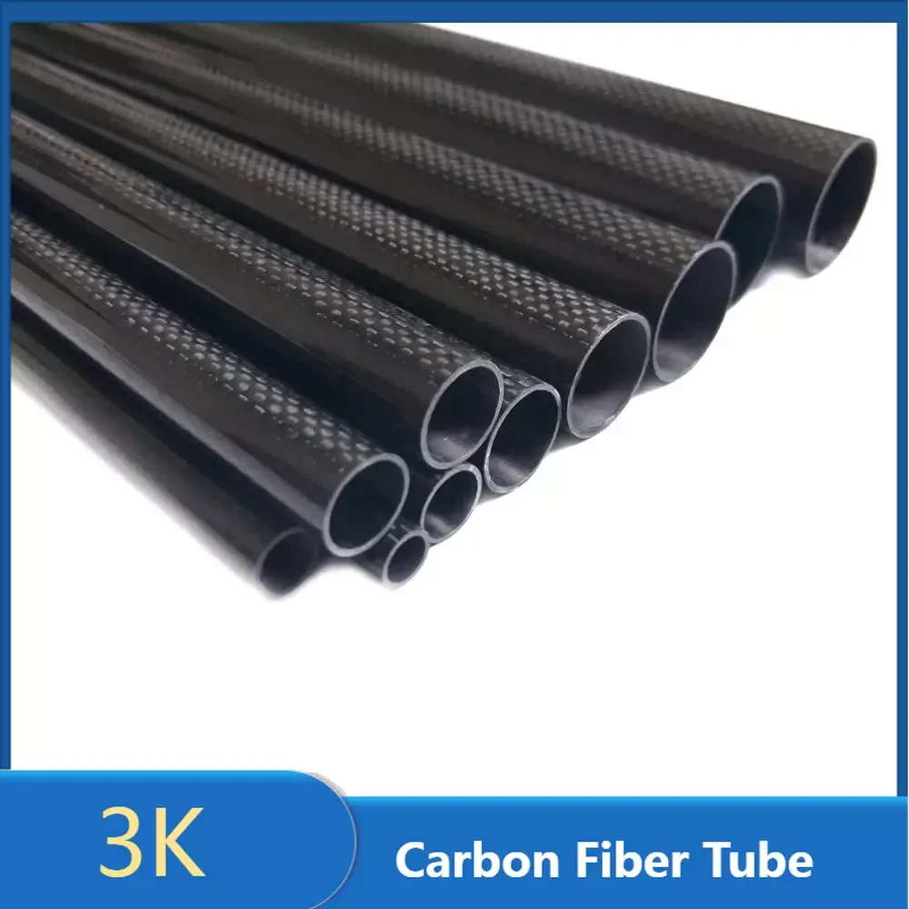 1 PCS Carbon Fiber Tube Length 500mm Diameter 10mm 12mm 14mm 16mm 18mm 22mm 24mm 26mm 28mm 30mm 32mm  for RC Model Airplane
