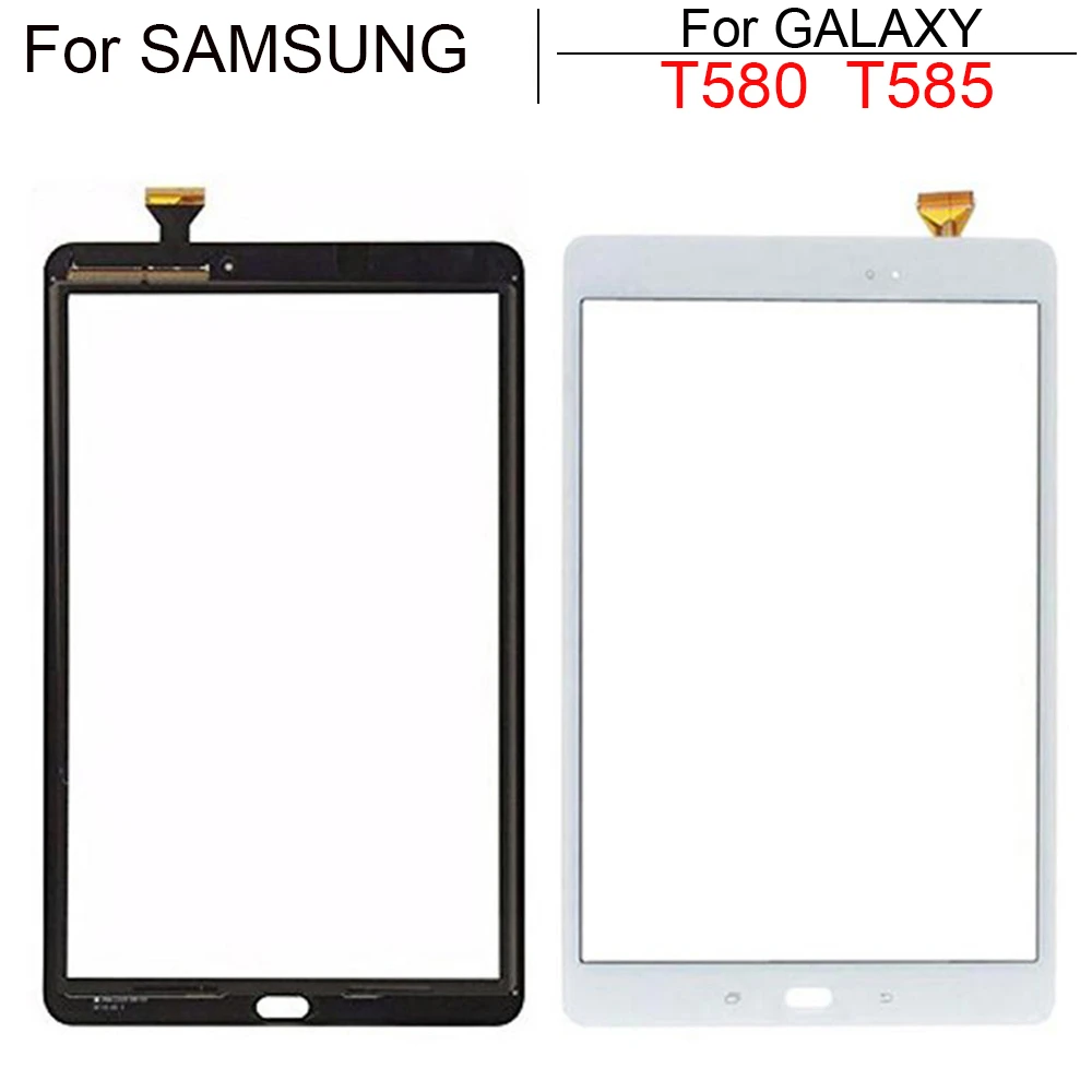 New 10.1 For Samsung Galaxy Tab A 10.1 T580 T585 SM-T580 SM-T585 Touch Screen Digitizer Sensor Glass Panel Tablet Replacement