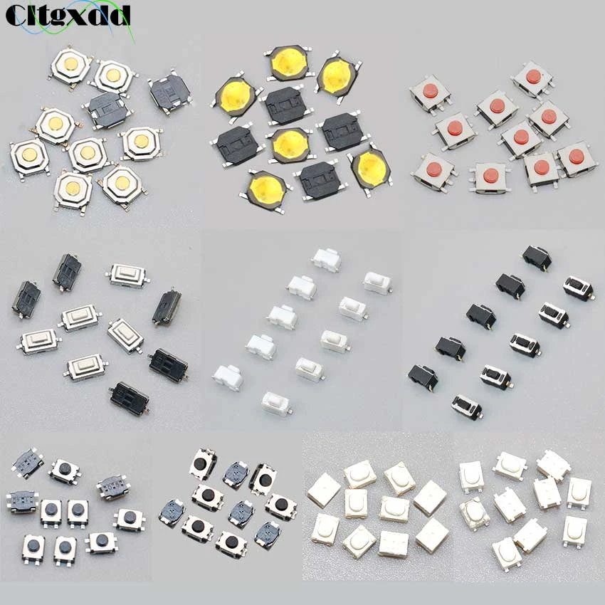 Cltgxdd 10PCS Car Remote Control Touch Switches Push Button Tact Switches for Hyundai, Nissan, Honda, VW, Toyota, Kia, Peugeot