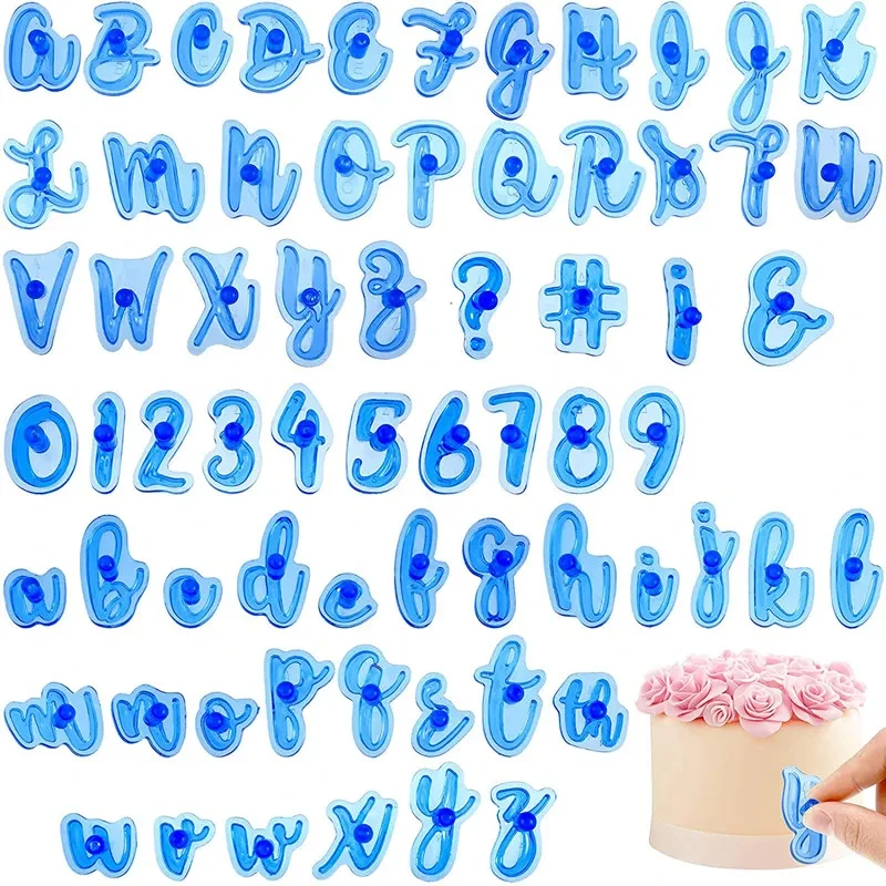 DIY Alphabet Number Letter Cake Mold 3D Cookie Biscuit Stamp Embosser Cutter Cake Fondant DIY Molds Baking Accessories Mould