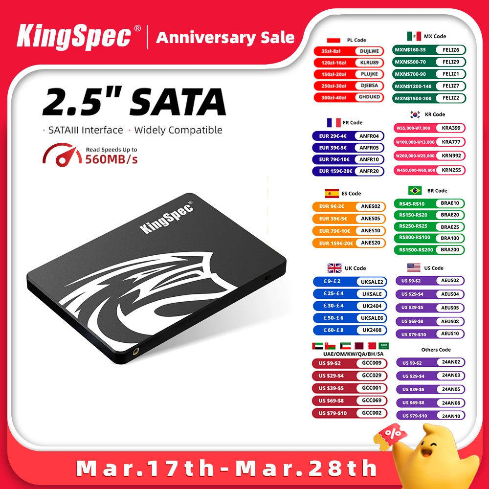 KingSpec SSD 120GB 240gb 256GB 512GB Disk SATA3 SATA SSD Hard Disk 2.5 Internal Solid State Drive For Computer Laptop hard drive