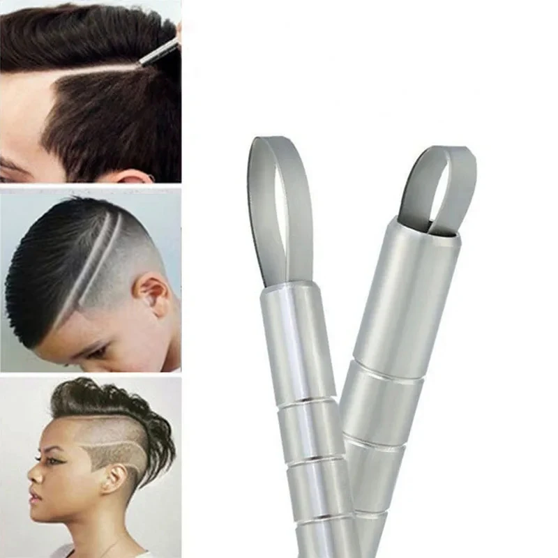 Hot Hairstyle Engraved Pen+10Pcs Blades Professional Hair Trimmers Hair Styling Eyebrows Shaving Salon DIY Hairstyle Accessory