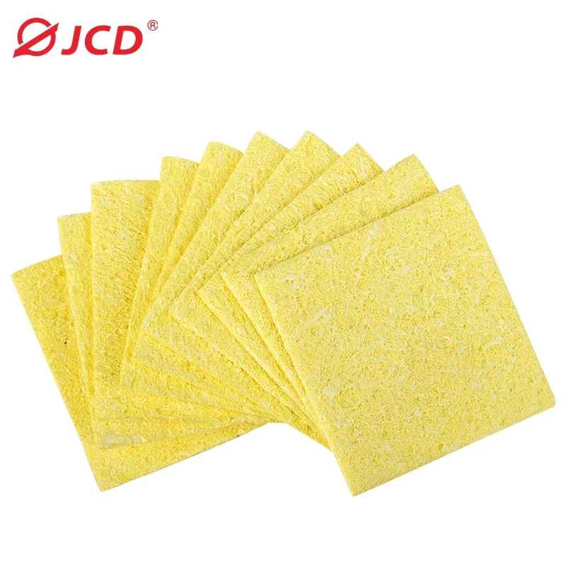 10PCS/bag Quality Welding Soldering iron Tips Cleaning Sponge Cleaner Pads cleaner sponge soldering iron cleaning yellow sponge