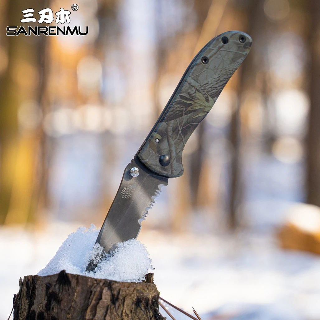 SANRENMU 7007 8Cr13Mov Blade G10 Self Defense Fruit Tool EDC Camping Tactical Hunting Cutting Survival Pocket Folding Knife