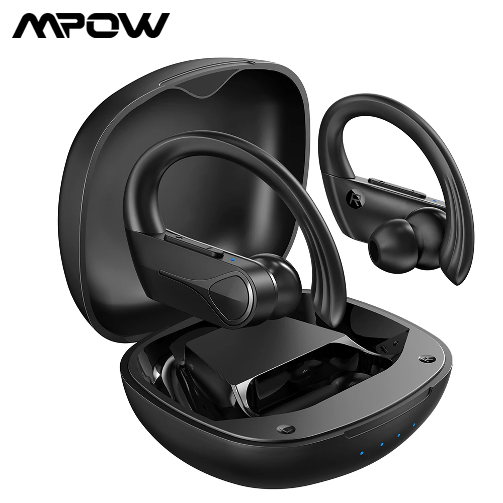 Mpow Flame Solo Wireless Sports Earbuds Bluetooth 5.0 TWS Earphones with IPX7 Waterproof ENC Noise Cancellation Mic&28H Playtime