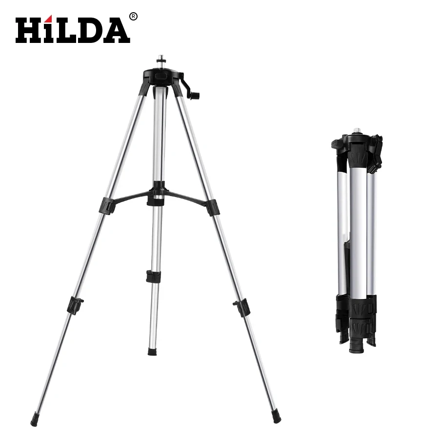 HILDA Laser Level Tripod Adjustable Height Thicken Aluminum Tripod Stand For Self leveling