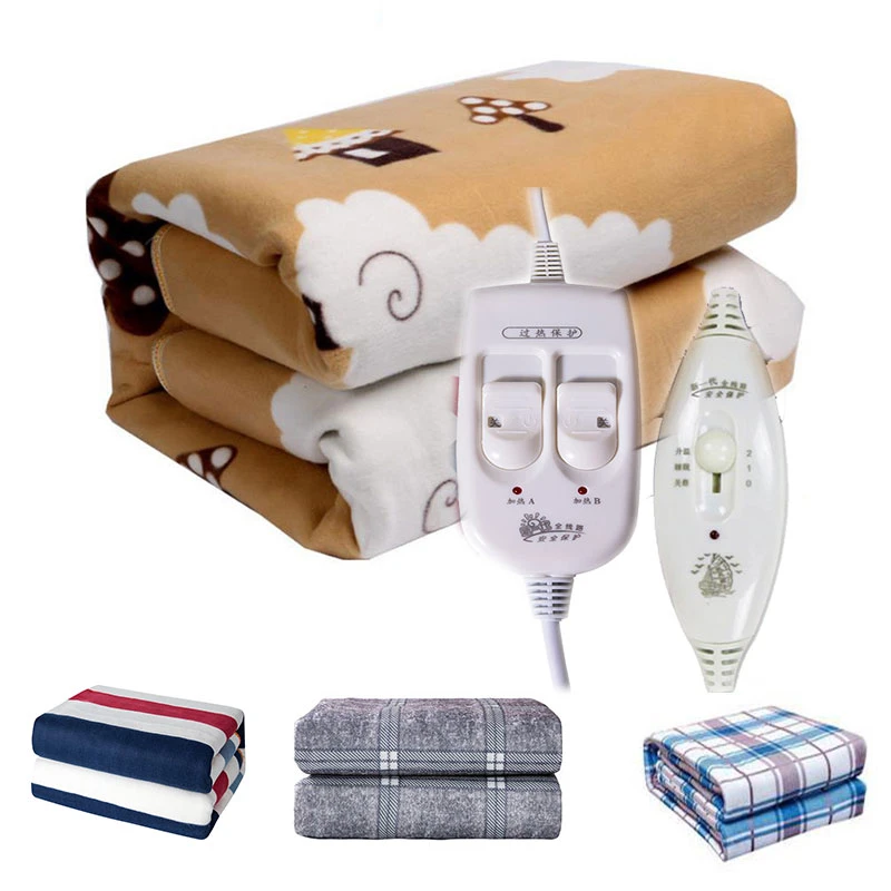 110V-220V Security Plush Electric Blanket Bed Thermostat Electric Mattress Soft Electric Heating Blanket Warmer Heater Carpet