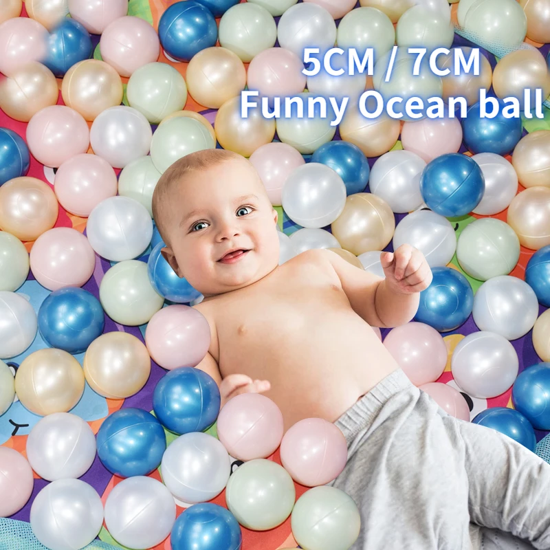 5.5/7CM Safety Colorful Plastic Bubble Ocean Balls Water Pool Ball for Baby Kid Funny Bath Bubble Ball Toy Balls Pit Tent Toys
