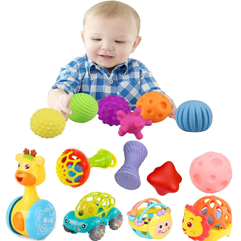 Textured Hands Touch Ball Baby Sensory Toys Soft Massage Sensory Balls Baby Tactile Development Baby Toys 0 12 Months