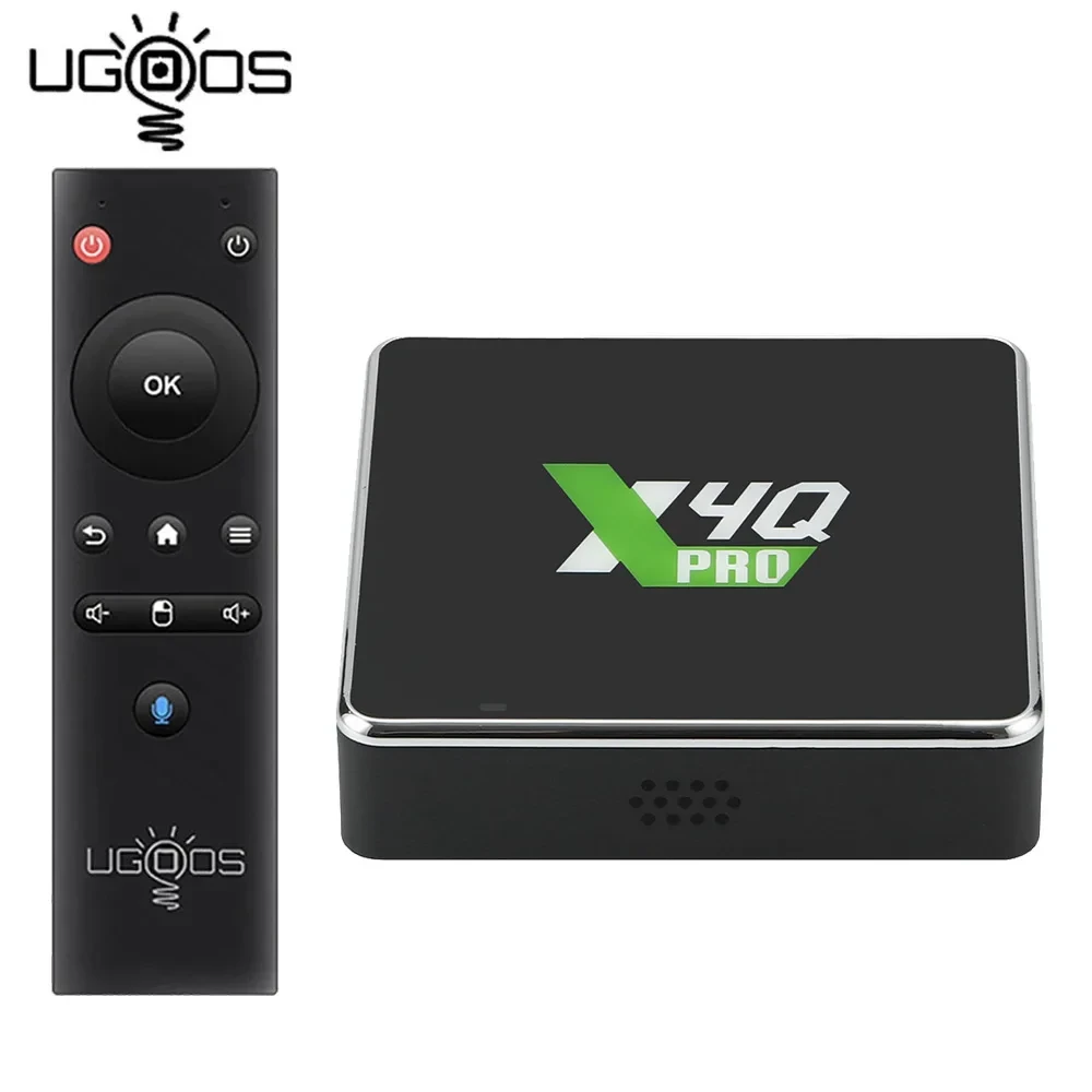 UGOOS X4 PRO 4GB 32GB X4 PLUS 64GB X4 CUBE Amlogic S905X4 Android 11 TV Box 1000M LAN Set Top Box 4K Media Player TV Receivers