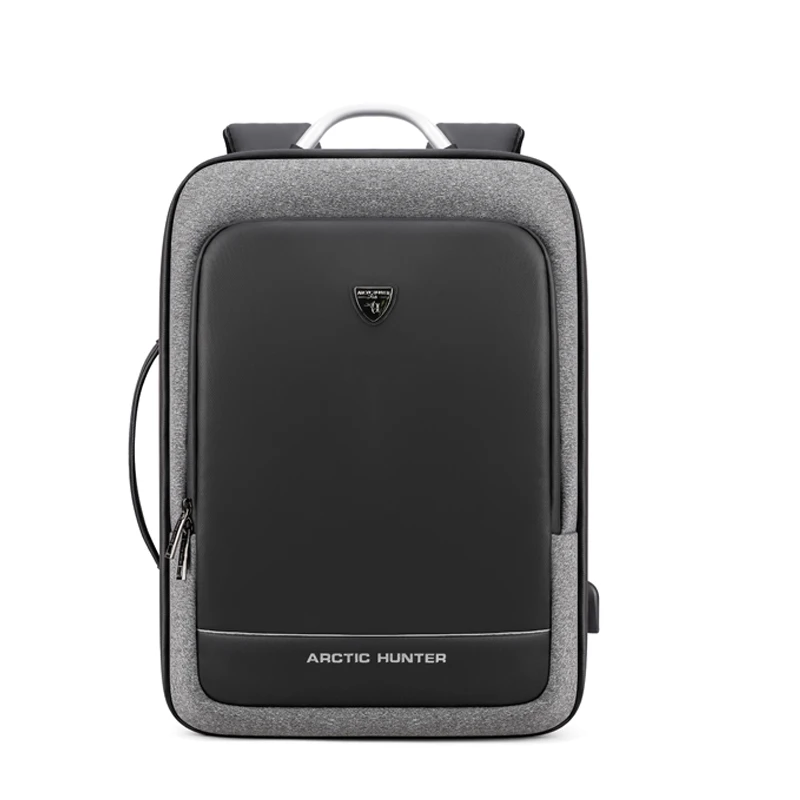 ARCTIC HUNTER 40L Large Capacity Mens Expandable Backpacks USB Charging Male 17 inch Laptop Bags Waterproof Business Travel Bag