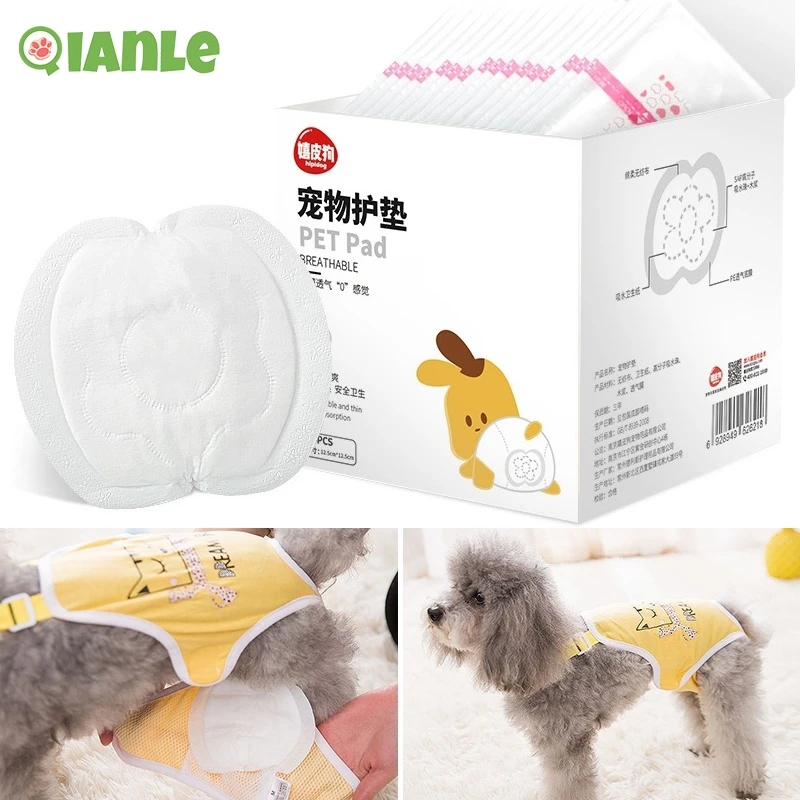 30pcs Dog Diapers Absorbent Panties for Dogs Disposable Dog Diapers Comfortable Pet Pads Male Female Dogs Sanitary Pants