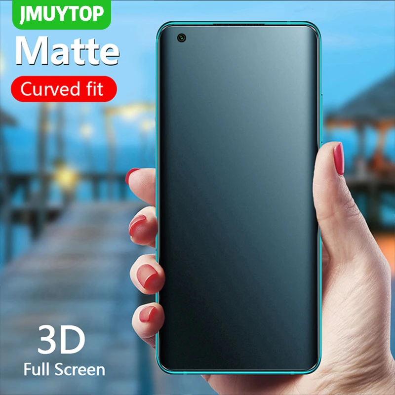 CHYI No Fingerprint Matte Film For Xiaomi mi 10 pro 3D Curved Screen Protector Hydrogel Frosted Film Mi 11t 6 9t 10T 11 Ultra X3