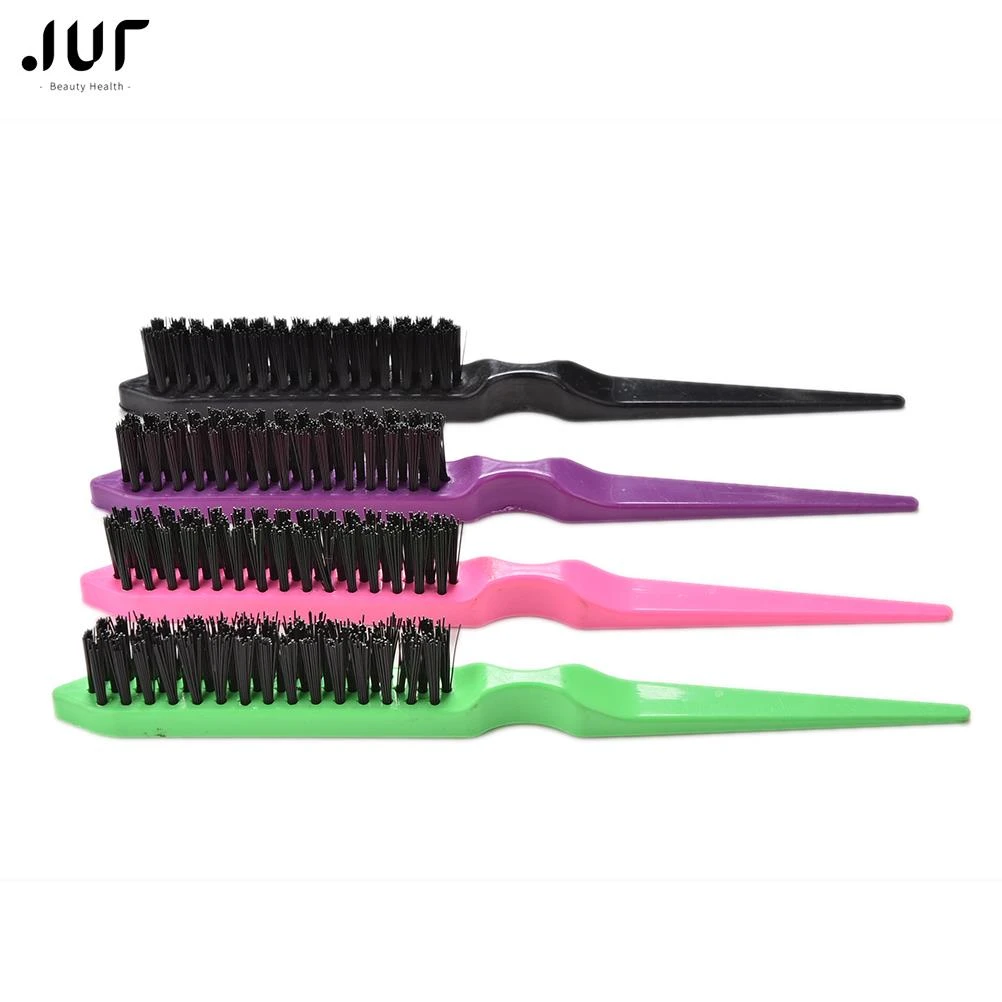 1 Pcs Professional Hair Brushes Comb Teasing Back Combing Hair Brush Slim Line Styling Tools 4 Colors Wholesale