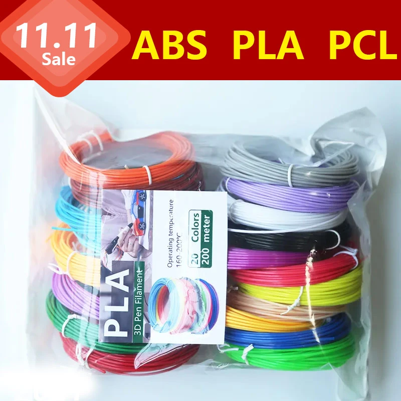 Filament 1.75mm For 3d Pen 20colors Brilliant Color  Filament ABS / PLA No Smell Safety Plastic  3d Print Pen Filament