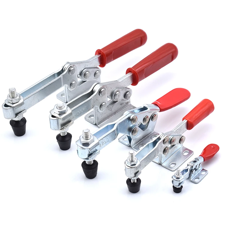 1/2PCS Toggle Clamp 201A/201B/201C/225D Heavy Duty  Horizontal Quick Release Toggle Clamps Set Clamps Woodworking Hand Clip Tool