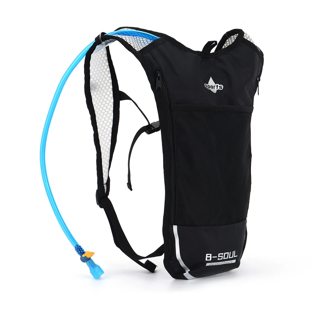 B-SOUL Ultralight Cycling Backpack Running Vest Bag Breathable 5L Large Capacity Portable Hydration Pack With 2L Water Bag