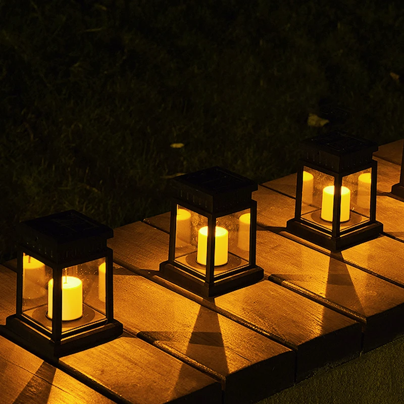 Solar Palace Lantern Lawn Camping Decoration Landscape Courtyard Garden European-style LED Atmosphere Candle Light