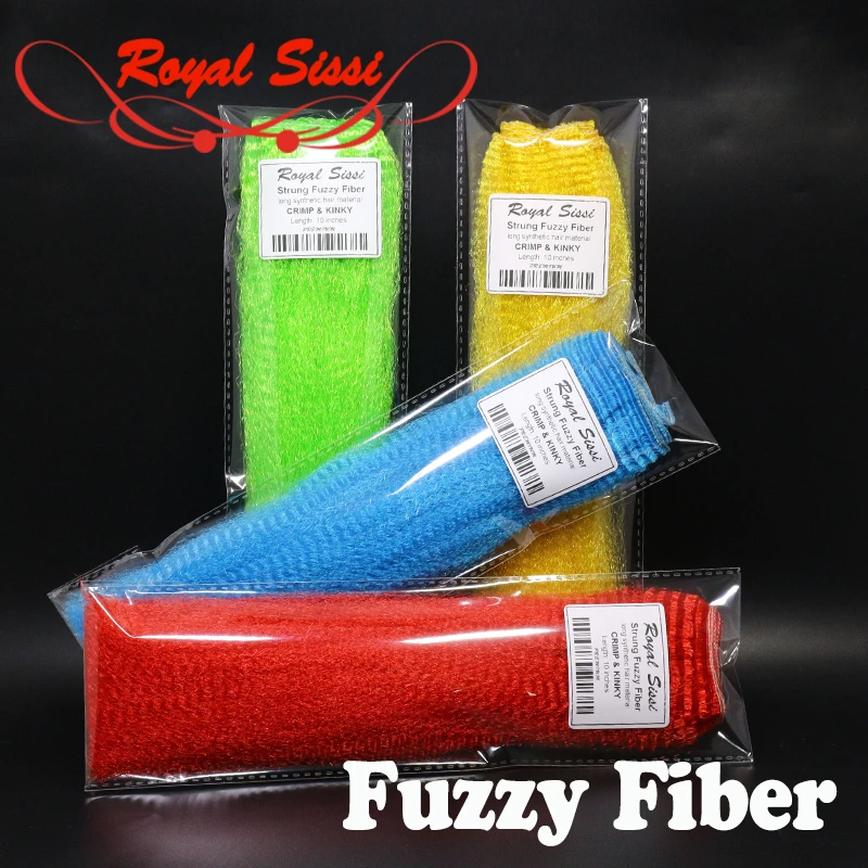 8 optional colors fly tying slinky fiber kinky clouser minnow fibers long corrugated synthetic hair streamers fly tying material