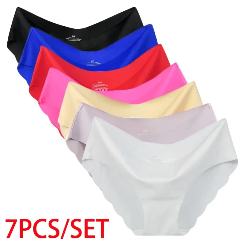 Panties Female Underpants Sexy Comfort Panties for Women Briefs Seamless Underwear Pantys Lingerie 7PCS/Set