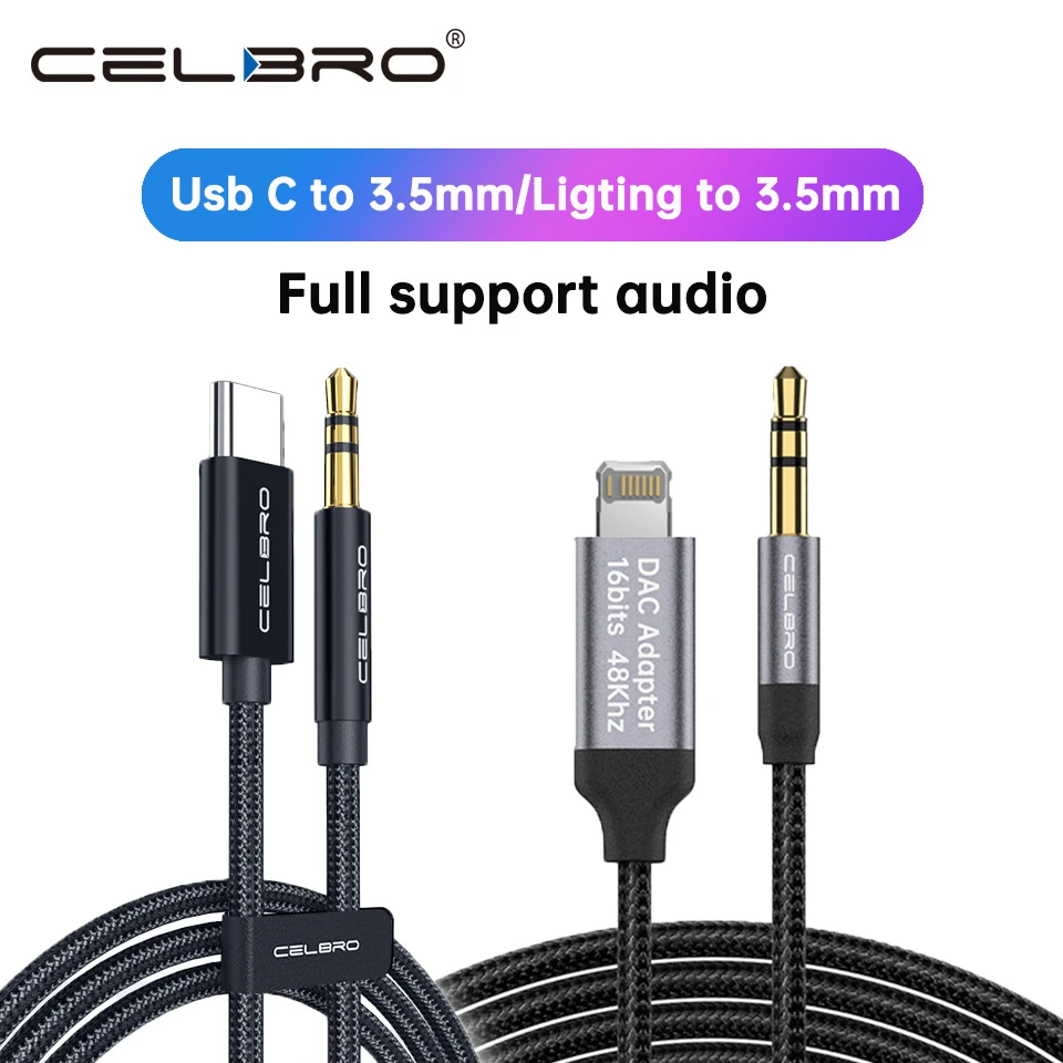 Usb Type C To 3.5mm Aux Audio Cable Headset Speaker Headphone Jack Adapter Car Aux for Samsung S20 Plus Note 20 S21 Ultra Tab S7