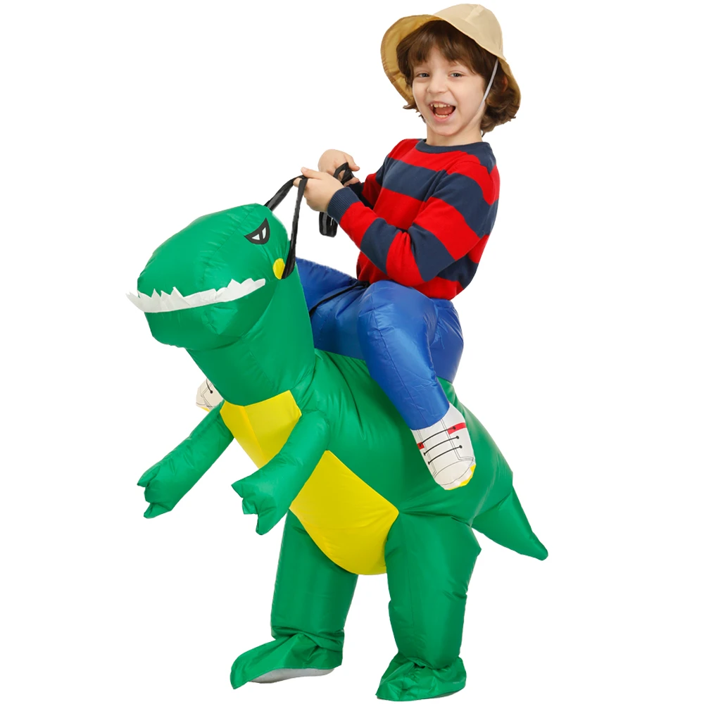 Kids Inflatable Dinosaur Costume Party Cosplay Costumes Animal Child Costume Suit Anime Purim Dino Boys Girls Halloween Costume