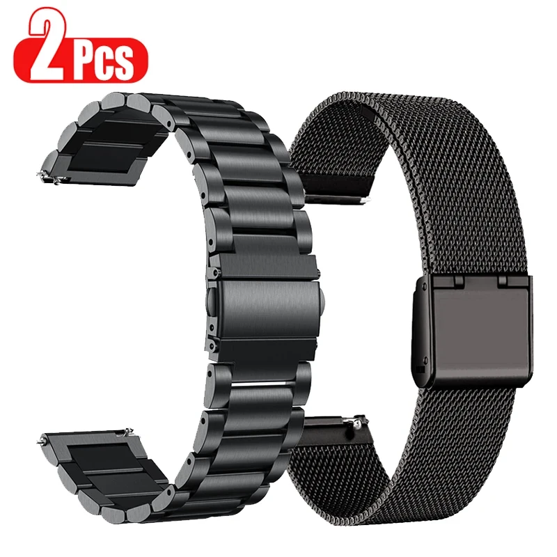 Metal Strap For Huawei Watch GT2 Pro GT 2 46mm Smart Band Bracelet Stainless Straps For Samsung Galaxy Watch 3 45mm Wristband