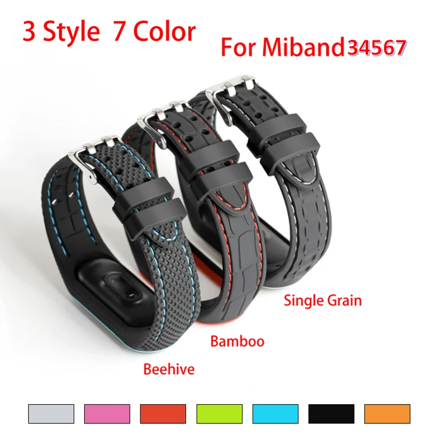 Double line Strap for Xiaomi Mi Band 5 4 3 Accessories Bracelet Wristband Bracelet for Miband 4 5 6 Replacement Breathable Strap