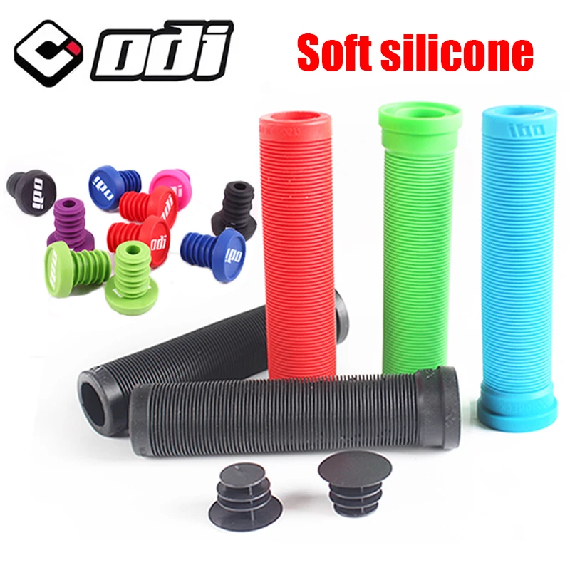 ODI MTB Handlebar Grips Soft Silicone Shockproof Handle bar Grip Wear-resistant BMX Balance Bicycle grip Bike Parts