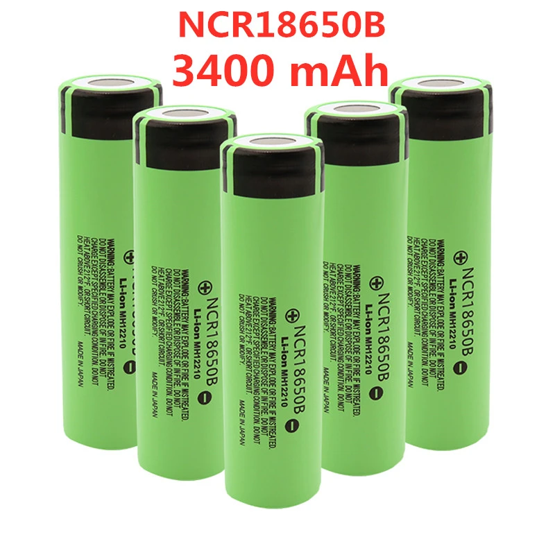 2021  New Original NCR18650B 3.7V 3400 mah 18650 Lithium Rechargeable Battery For Flashlight batteries