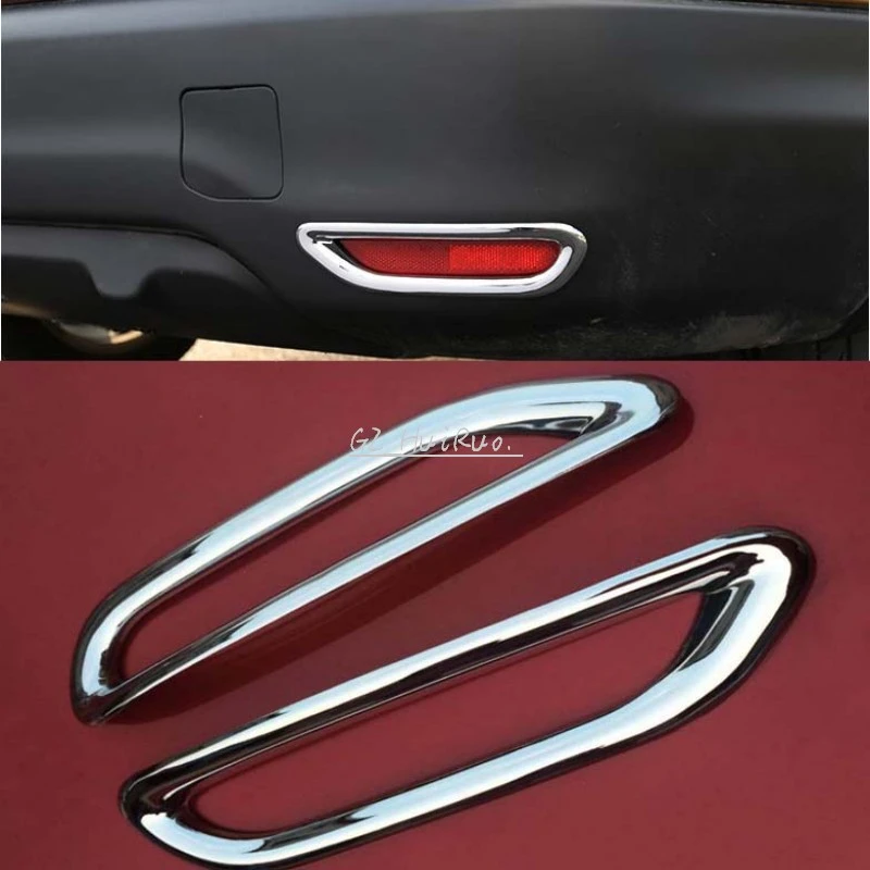 1 Pair Car Styling Rear Fog Light Cover For Nissan Qashqai J11 2nd 2014 2015 2016 ABS Exterior Accessories High Quality