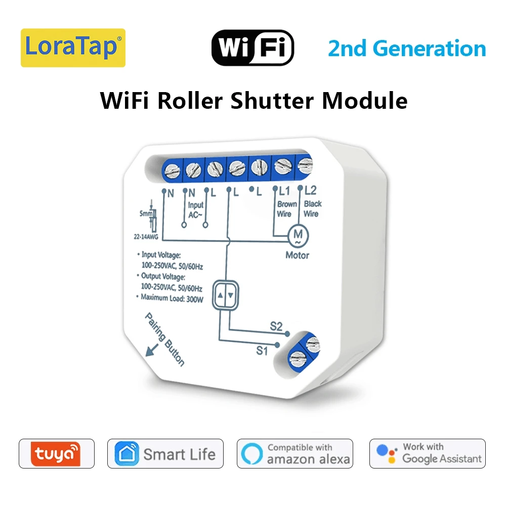 Tuya Smart Life WiFi Curtain Switch Module for Roller Shutter Blinds Motor Smart Home Google Home Alexa Voice Control DIY