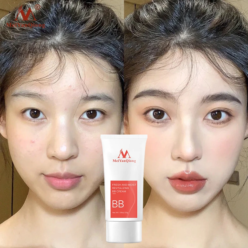 MeiYanQiong Fresh And Moist Revitalizing BB Cream Makeup Face Care Whitening Compact Foundation Concealer Prevent Bask Skin Care