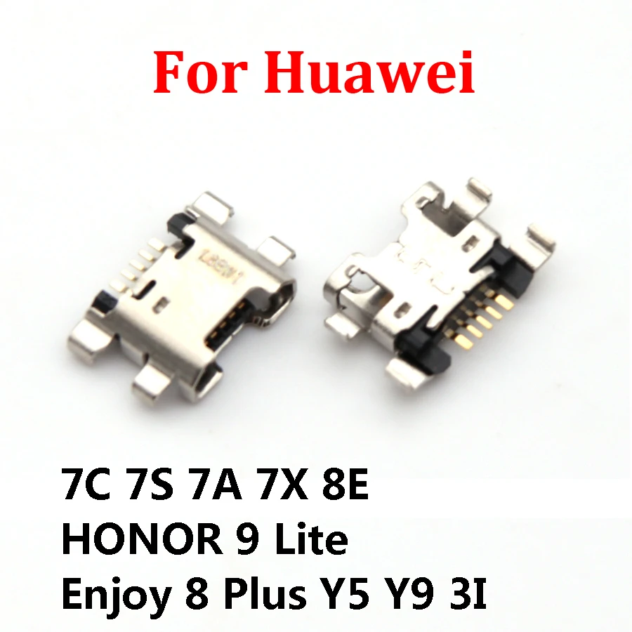 30pcs For Huawei Y6 Prime 2018 /Y6 Honor 7A Y7 Prime /Y7 2018 micro usb charge charging connector plug dock socket port