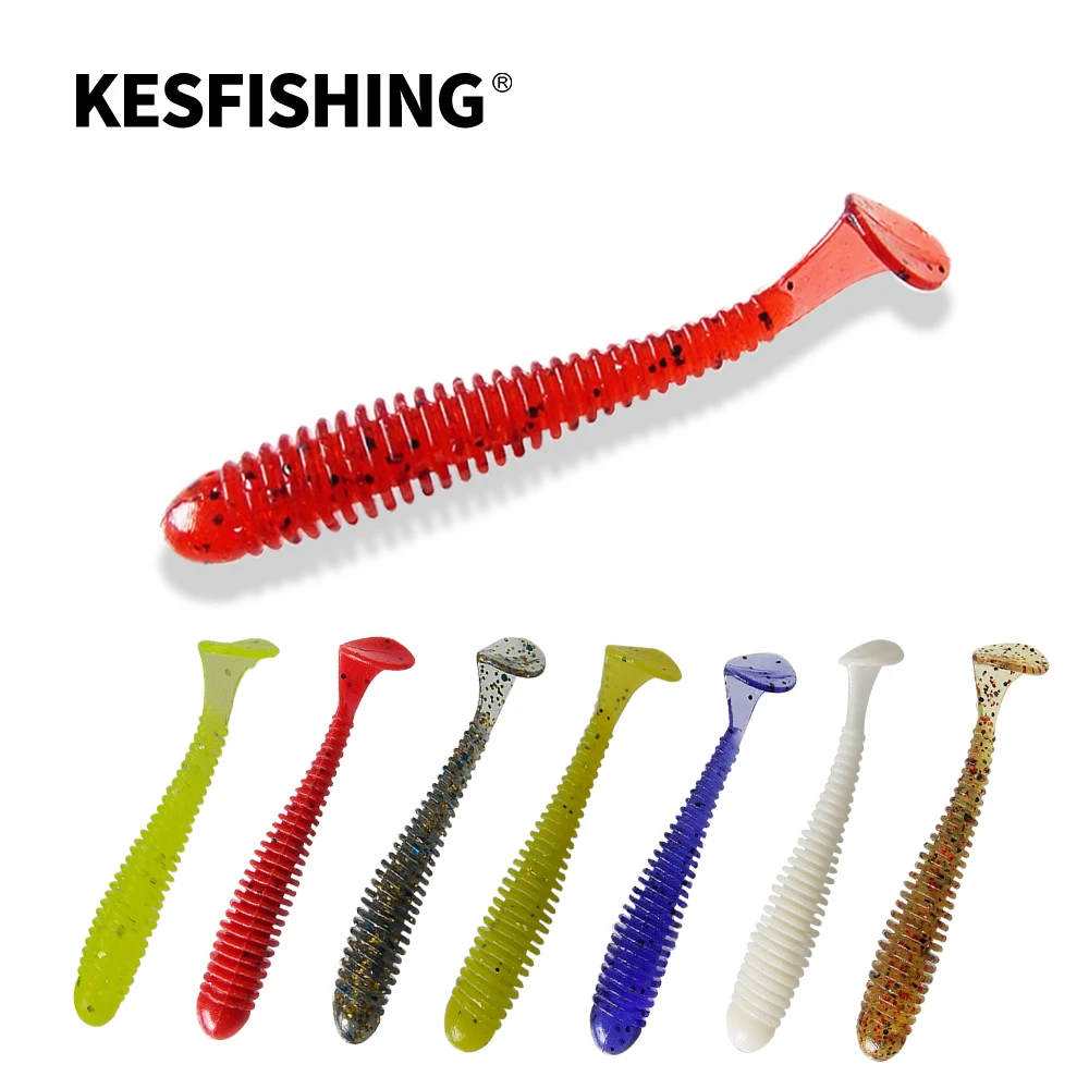 KESFISHING RING SHAD 50mm Fishing Lures Soft Baits Trout Lure Pesca Iscas Artificiais Carp Fishing Tackles Spinner Baits Flash