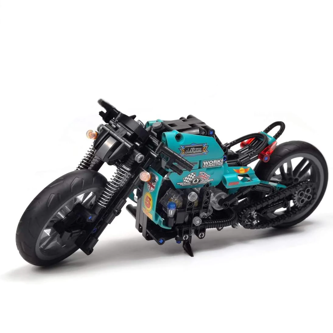 City High-tech Motorcycle Car Model Motorbike Building Blocks Model Speed Racer Bricks Chirldren DIY Toy Christmas Gift Kids Toy