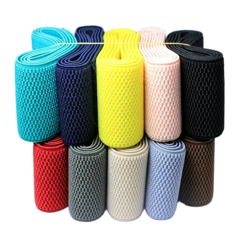 6CM wide  high quality durable pants skirt belt Color Elastic Band / Twill Elastic Tape  Latex Elastic Tape Rubber Band