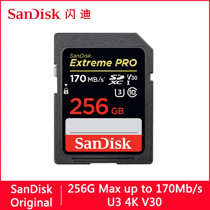 SanDisk Extreme Pro/Ultra SD Card 128GB 64GB 32GB 512GB 256G 16GB SD 128gb Flash Memory Card SD U1/U3 4K V30 Cards SDXC SDHC