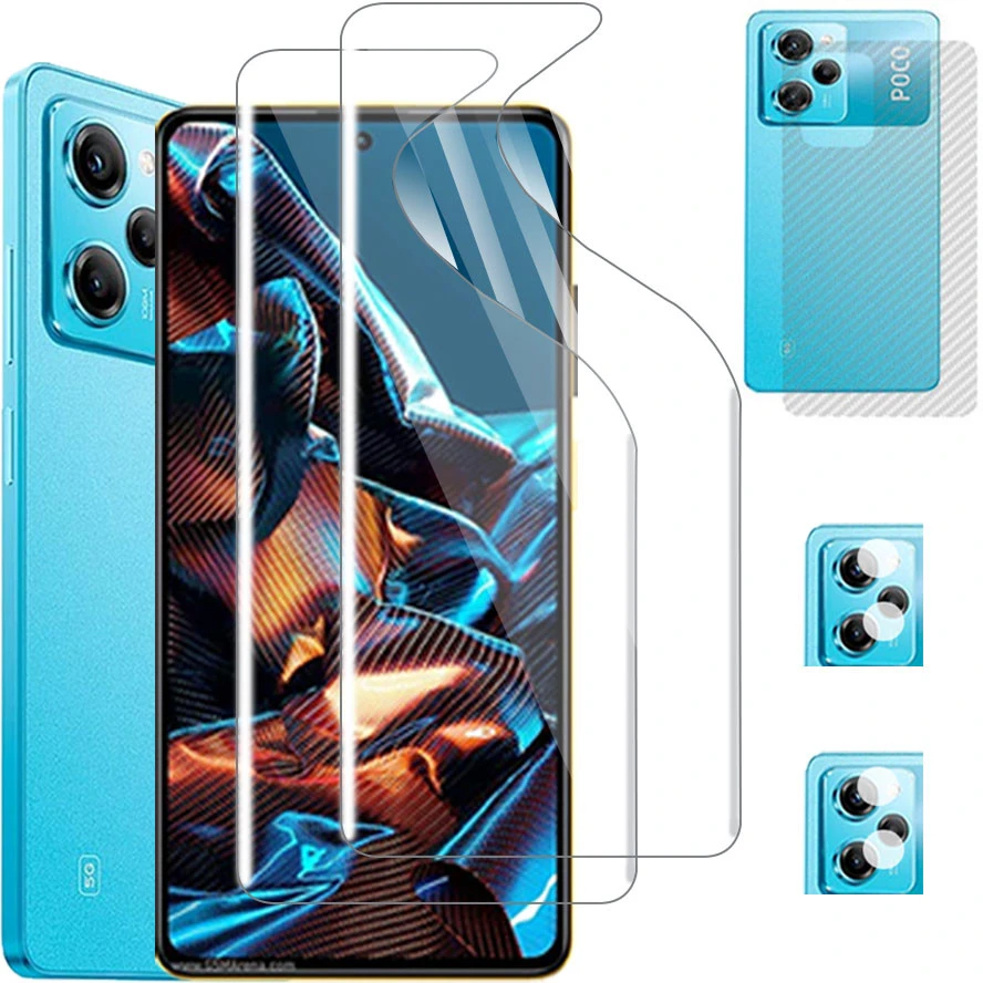 Poco X3 GT Hydrogel Film For Xiaomi Poco M4 Pro 5G F2 M3 Screen Protector Poco-F3 Camera Soft Glass Poco X 3 Pro Front+Back Film