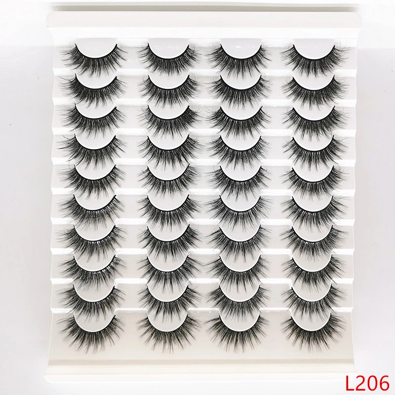 10/5/2 pairs 100% Real Mink Eyelashes 3D Natural False Eyelashes 3d Mink Lashes Soft Eyelash Extension Makeup Kit Cilios mink